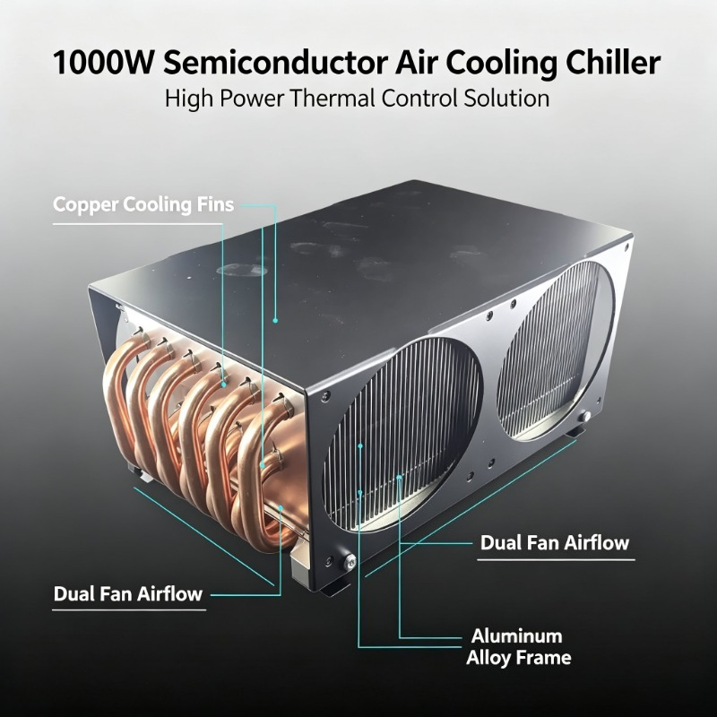 Laser Industrial Chiller - 1000W 반도체 펠티어 공기 냉각기, 레이저