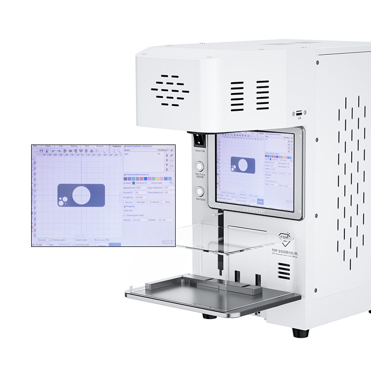 TBK 958F 미니 20W 레이저 기계 아이폰 후면  - Laser Marking Machine 리뷰 및 가격